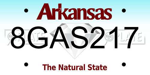 8GAS217 Arkansas License Plate