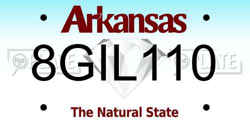 8GIL110 Arkansas License Plate