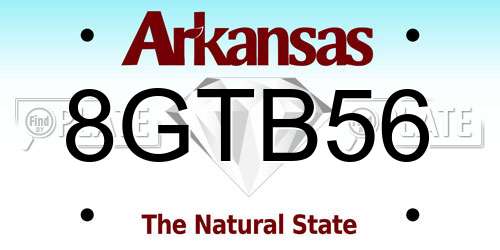 8GTB56 Arkansas License Plate