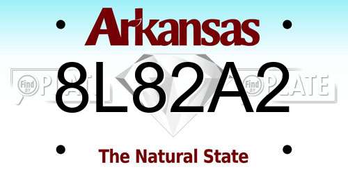 8L82A2 Arkansas License Plate