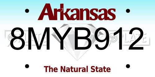 8MYB912 Arkansas License Plate