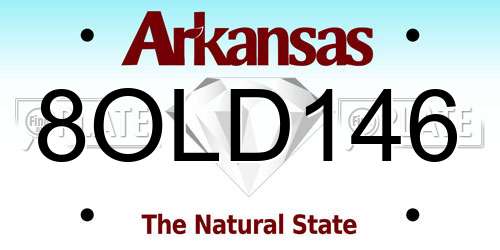 8OLD146 Arkansas License Plate