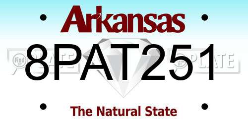 8PAT251 Arkansas License Plate