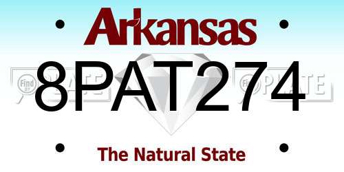 8PAT274 Arkansas License Plate
