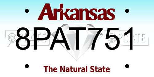 8PAT751 Arkansas License Plate