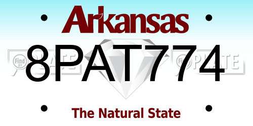 8PAT774 Arkansas License Plate
