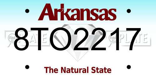 8TO2217 Arkansas License Plate
