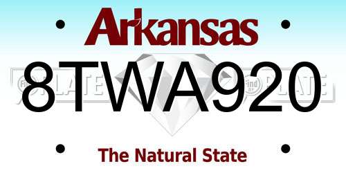 8TWA920 Arkansas License Plate