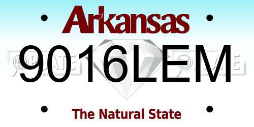 9016LEM Arkansas License Plate