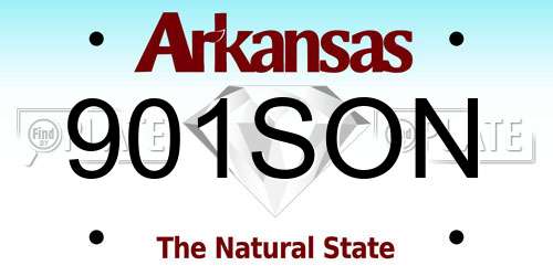901SON Arkansas License Plate