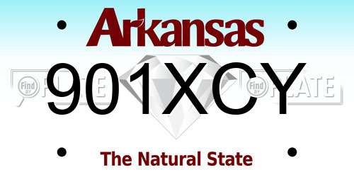 901XCY Arkansas License Plate