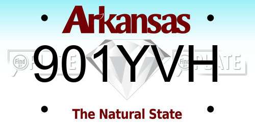 901YVH Arkansas License Plate