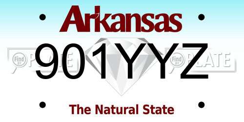 901YYZ Arkansas License Plate