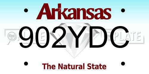 902YDC Arkansas License Plate