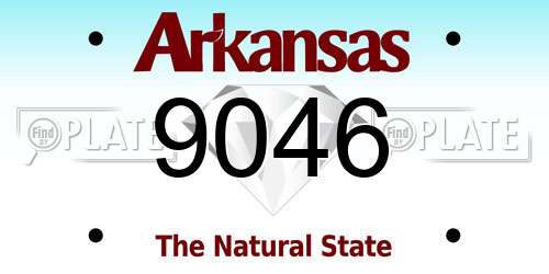 9046 Arkansas License Plate