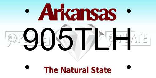 905TLH Arkansas License Plate