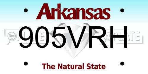 905VRH Arkansas License Plate
