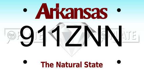 911ZNN Arkansas License Plate