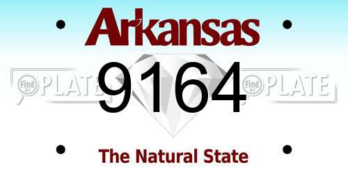 9164 Arkansas License Plate