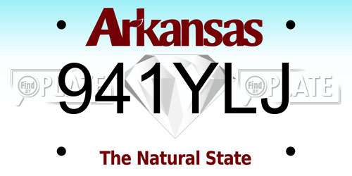 941YLJ Arkansas License Plate