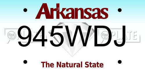 945WDJ Arkansas License Plate