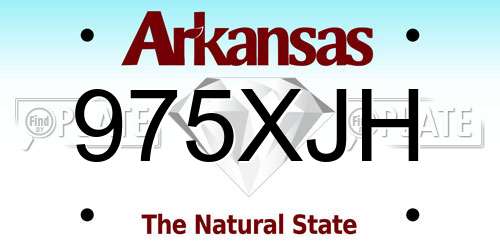 975XJH Arkansas License Plate