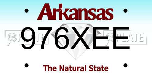 976XEE Arkansas License Plate