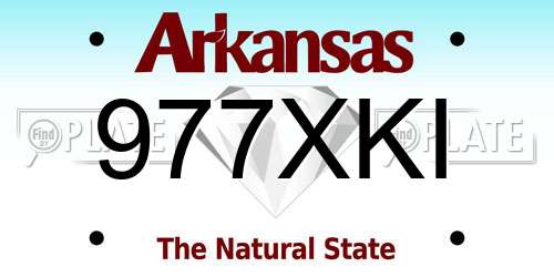 977XKI Arkansas License Plate