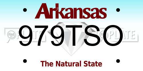 979TSO Arkansas License Plate