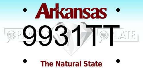 9931TT Arkansas License Plate