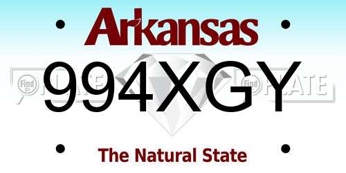 994XGY Arkansas License Plate