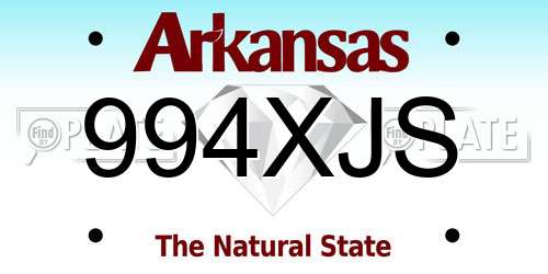 994XJS Arkansas License Plate