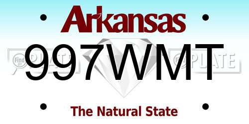 997WMT Arkansas License Plate