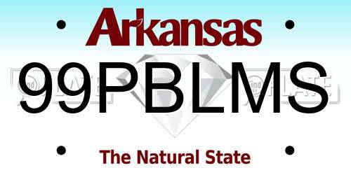 99PBLMS Arkansas License Plate