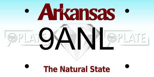 9ANL Arkansas License Plate