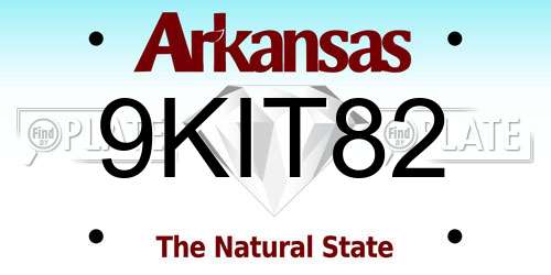 9KIT82 Arkansas License Plate