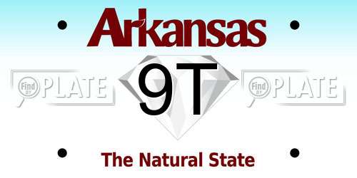 9T Arkansas License Plate