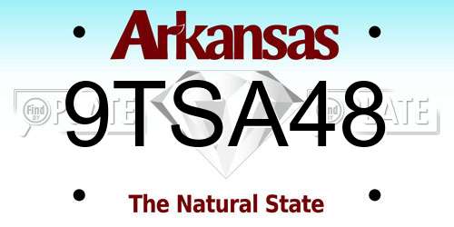 9TSA48 Arkansas License Plate