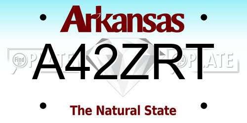 A42ZRT Arkansas License Plate