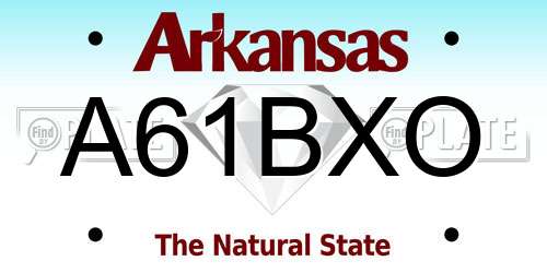 A61BXO Arkansas License Plate