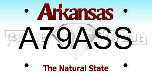 A79ASS Arkansas License Plate