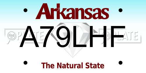 A79LHF Arkansas License Plate