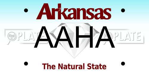 AAHA Arkansas License Plate
