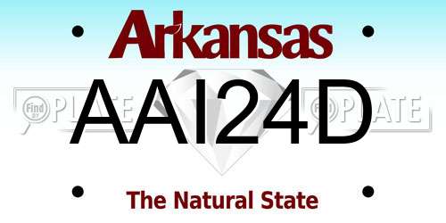 AAI24D Arkansas License Plate