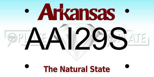 AAI29S Arkansas License Plate