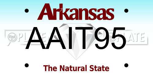 AAIT95 Arkansas License Plate