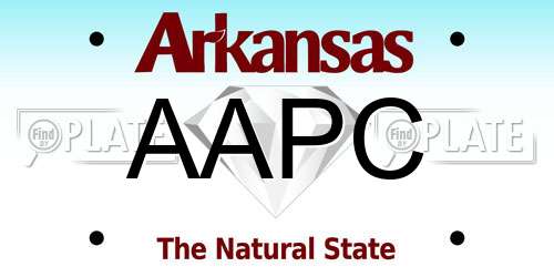 AAPC Arkansas License Plate