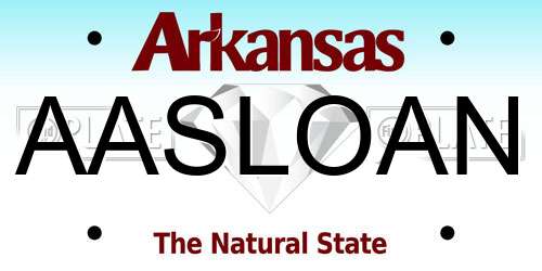 AASLOAN Arkansas License Plate