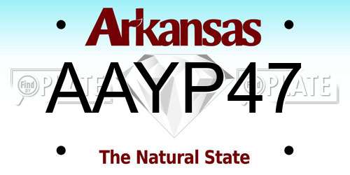 AAYP47 Arkansas License Plate
