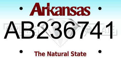 AB236741 Arkansas License Plate